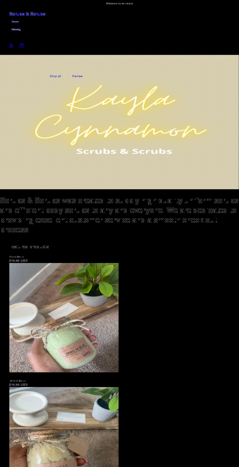 scrubsandscrubs.com shopify website screenshot