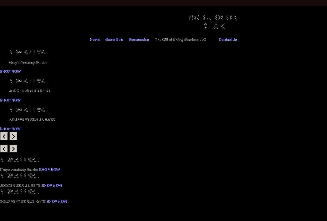 scrubsondeck.com shopify website screenshot
