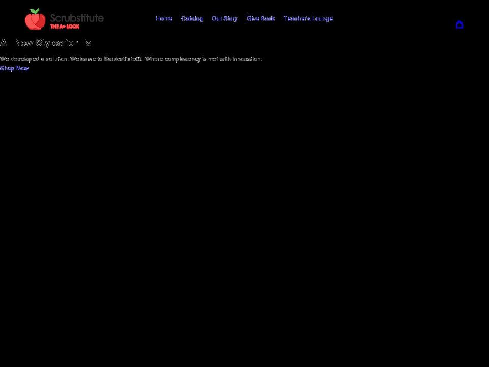 scrubstitute.com shopify website screenshot