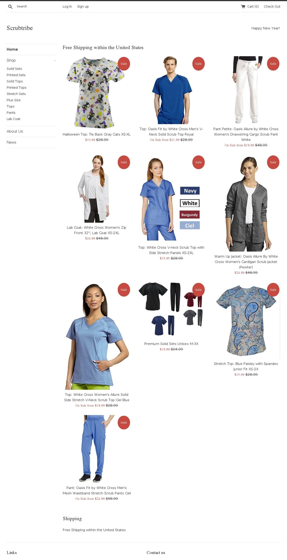 scrubtribe.com — Shopify storefront screenshot