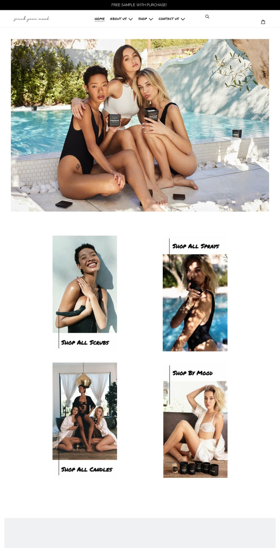 scrubyourmood.com shopify website screenshot