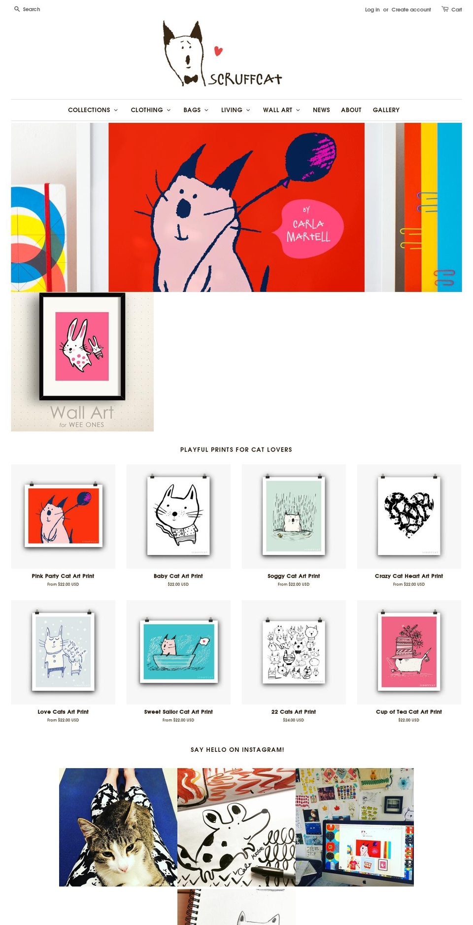 scruffcat.com — Shopify storefront screenshot
