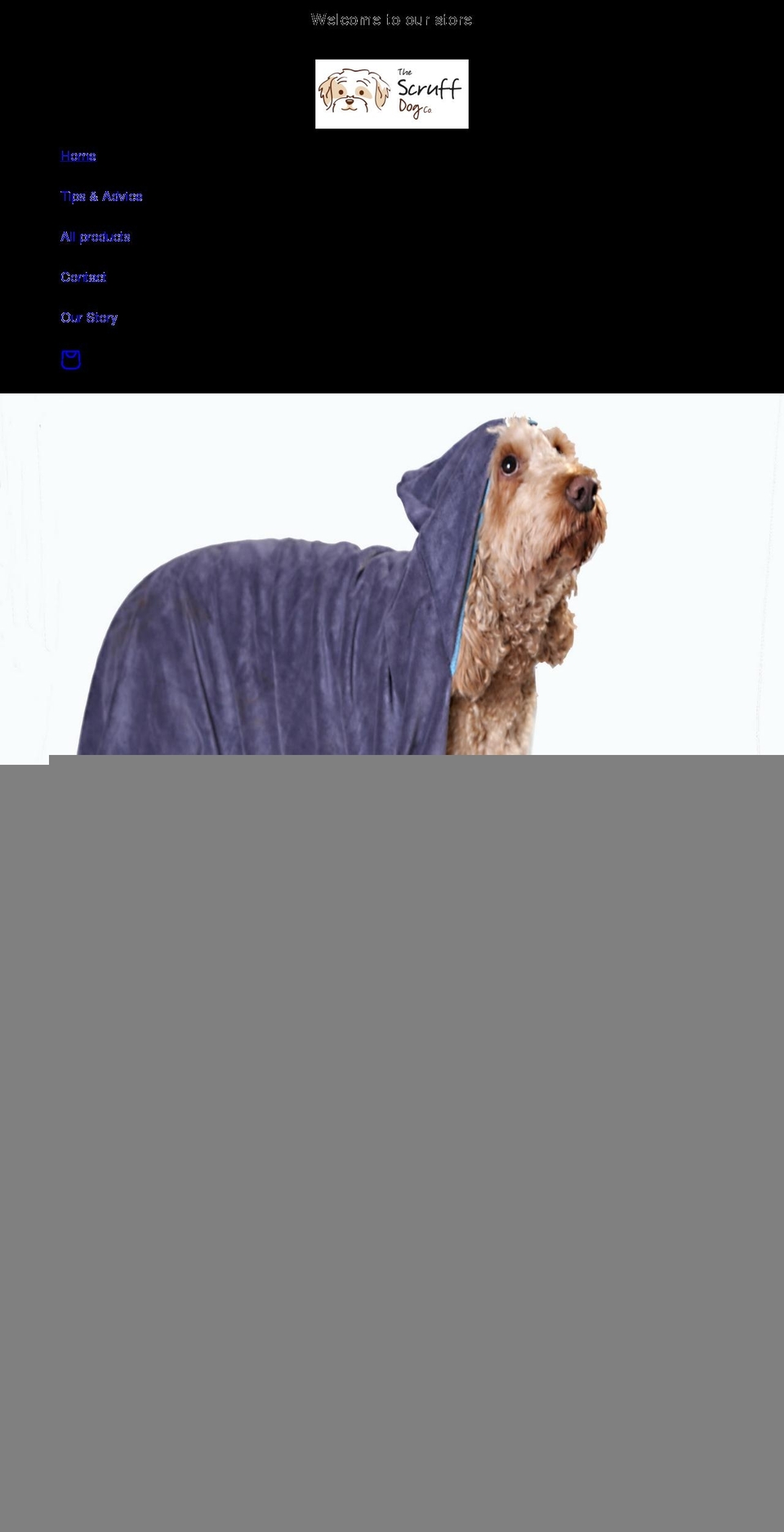 scruffdog.co.uk shopify website screenshot