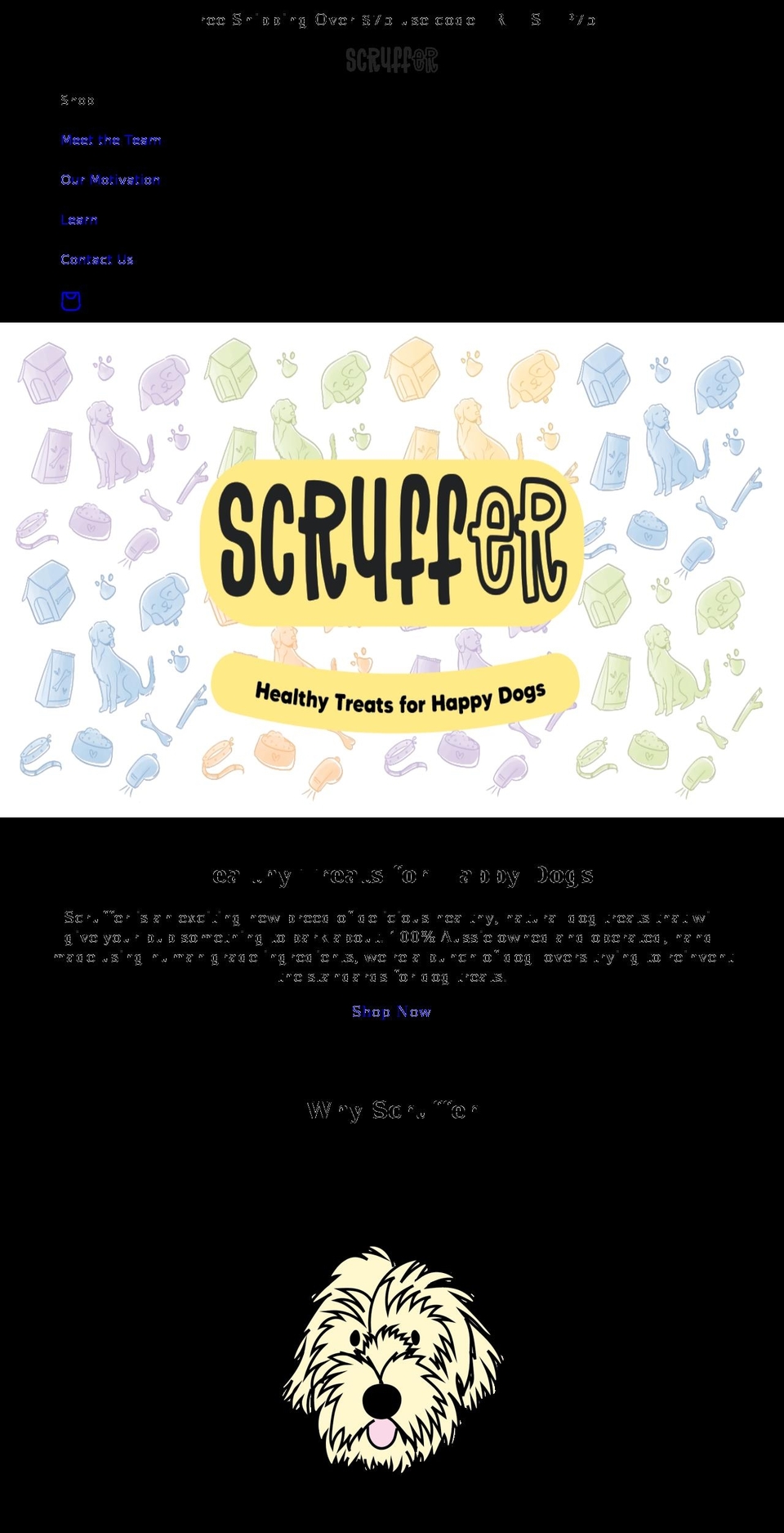 scruffer.com.au shopify website screenshot