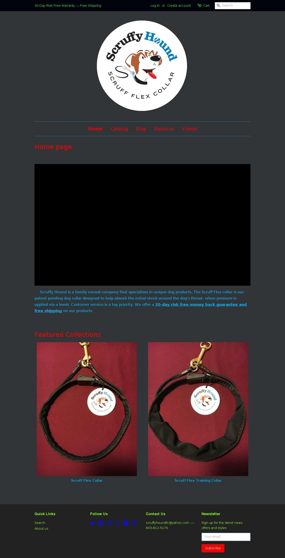 scruffyhound.com shopify website screenshot