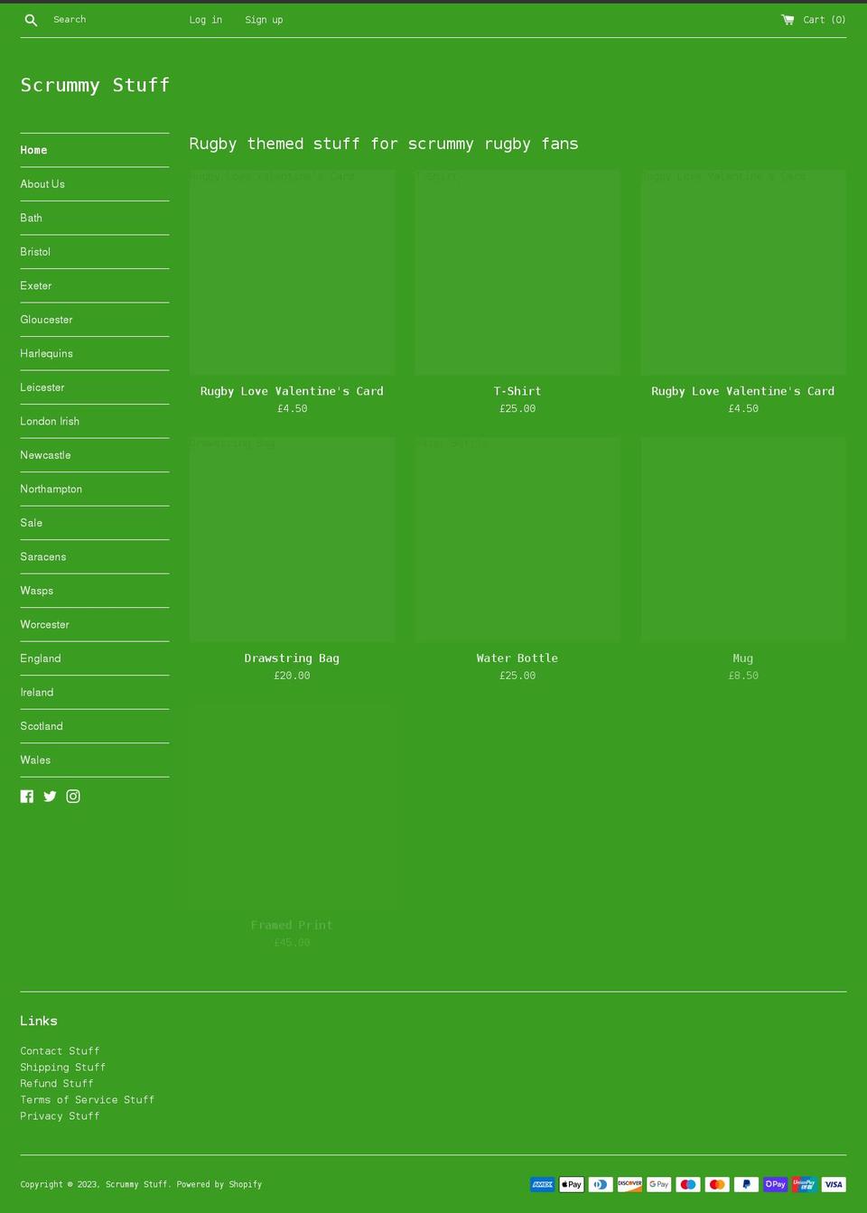 scrummystuff.co.uk shopify website screenshot
