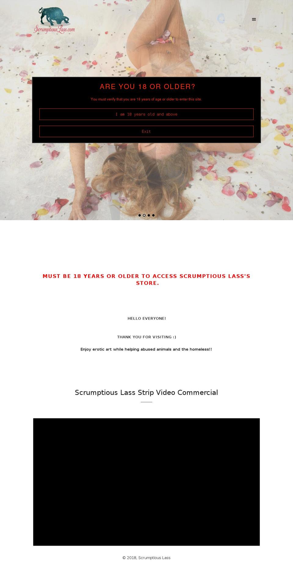 scrumptiouslass.com — Shopify storefront screenshot