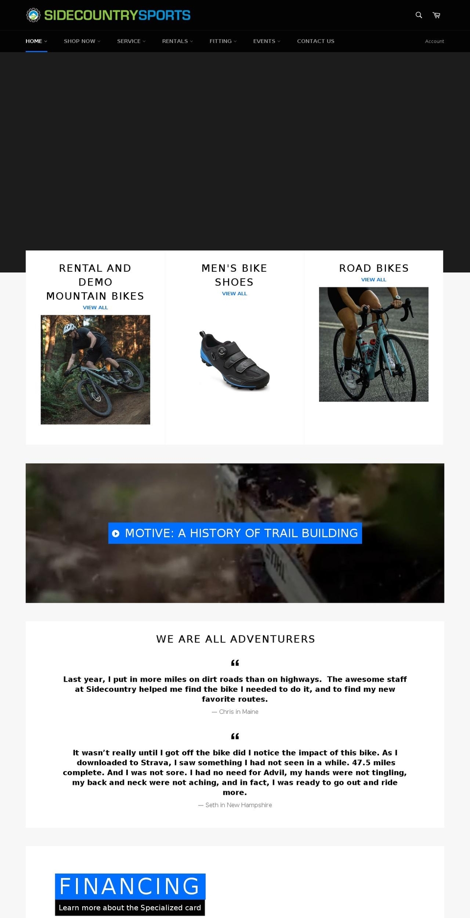 scs.bike shopify website screenshot