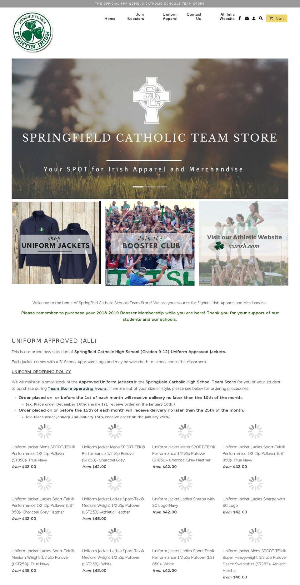 scteamstore.com shopify website screenshot