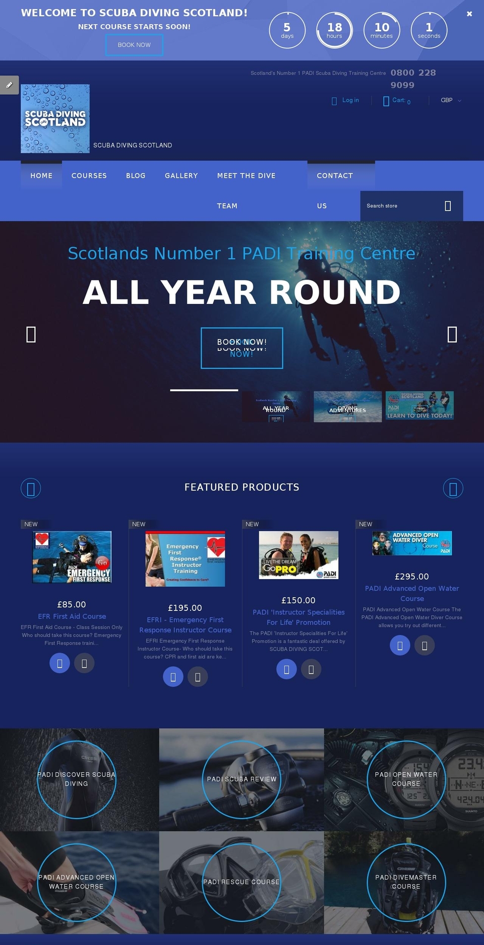 theme2481 Shopify theme site example scubadivingscotland.com