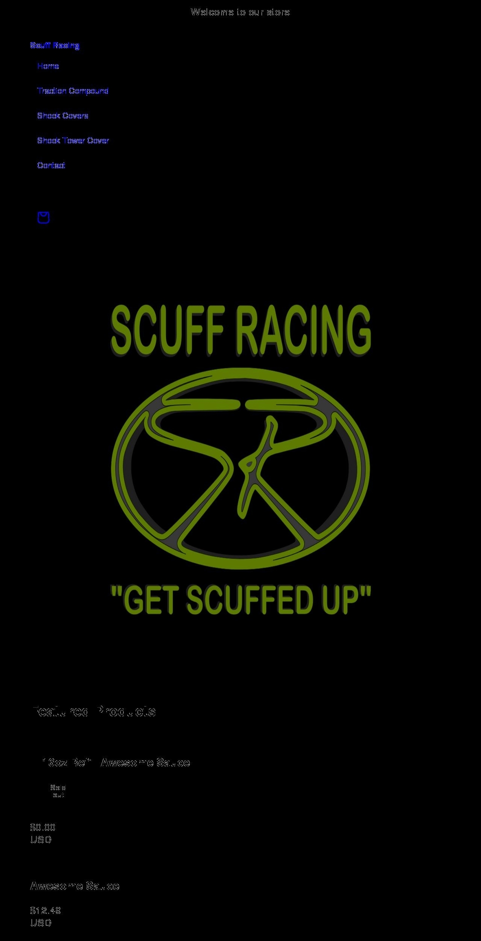 scuffracing.com shopify website screenshot