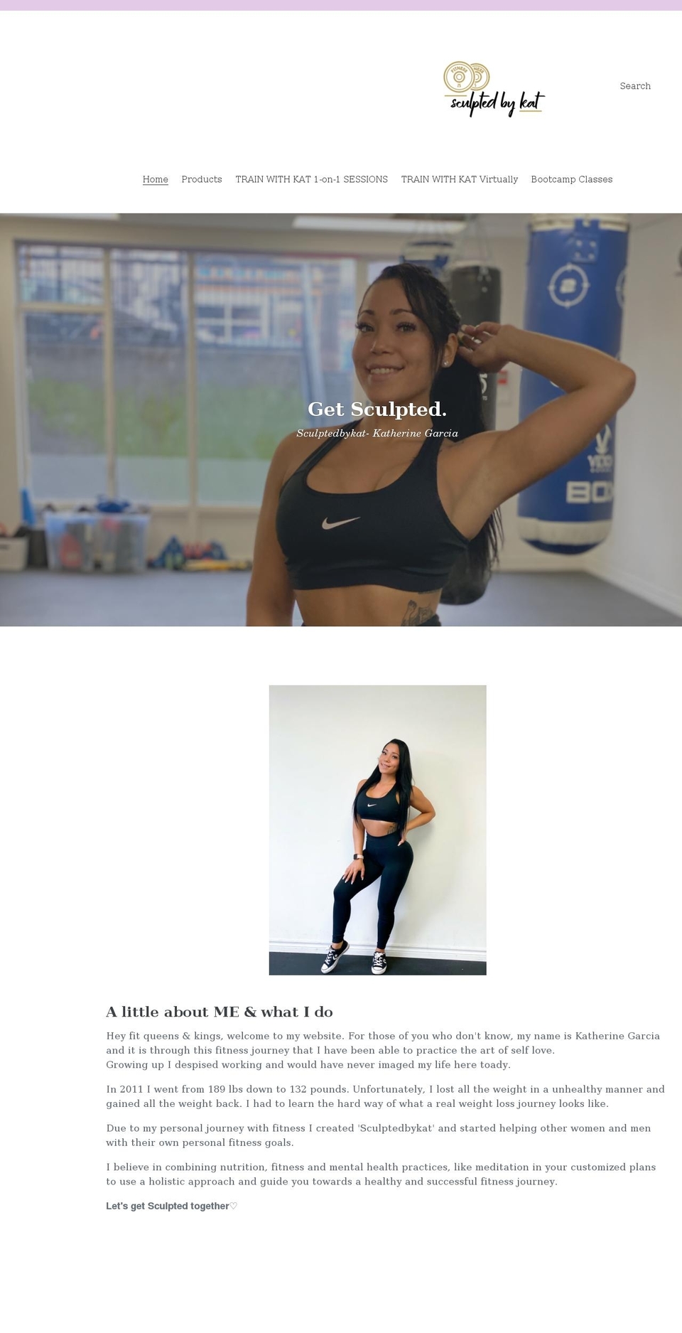 sculptedbykat.com shopify website screenshot