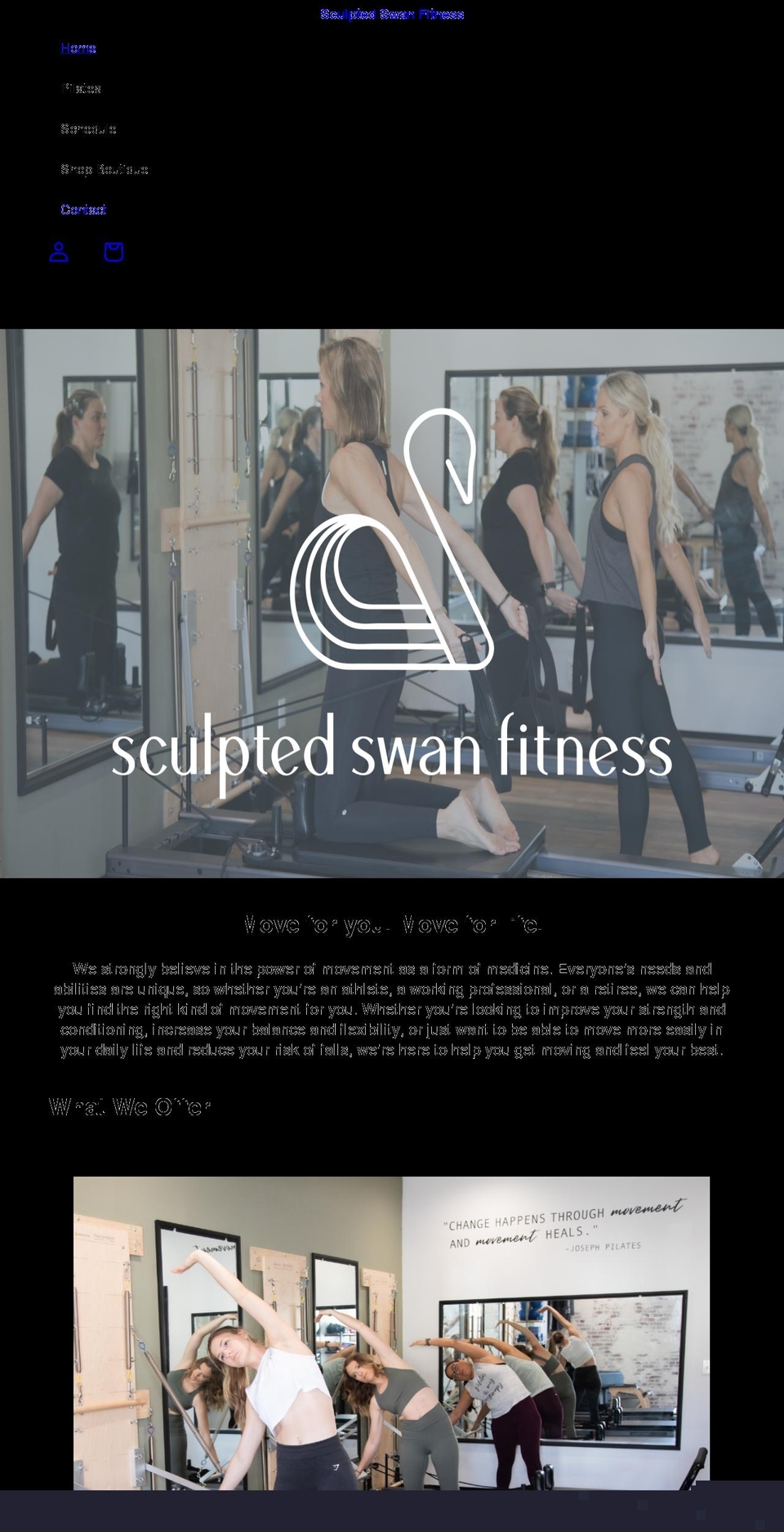 sculptedswan.com shopify website screenshot