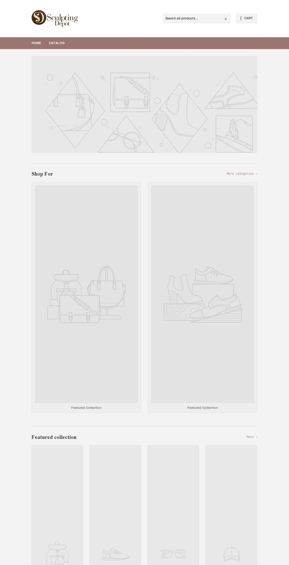sculptingdepot.com shopify website screenshot