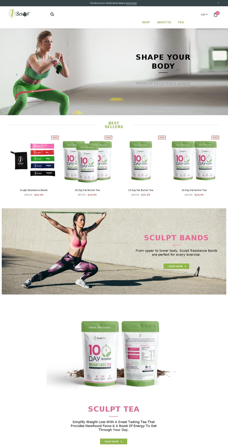 sculptlifestyle.com — Shopify storefront screenshot