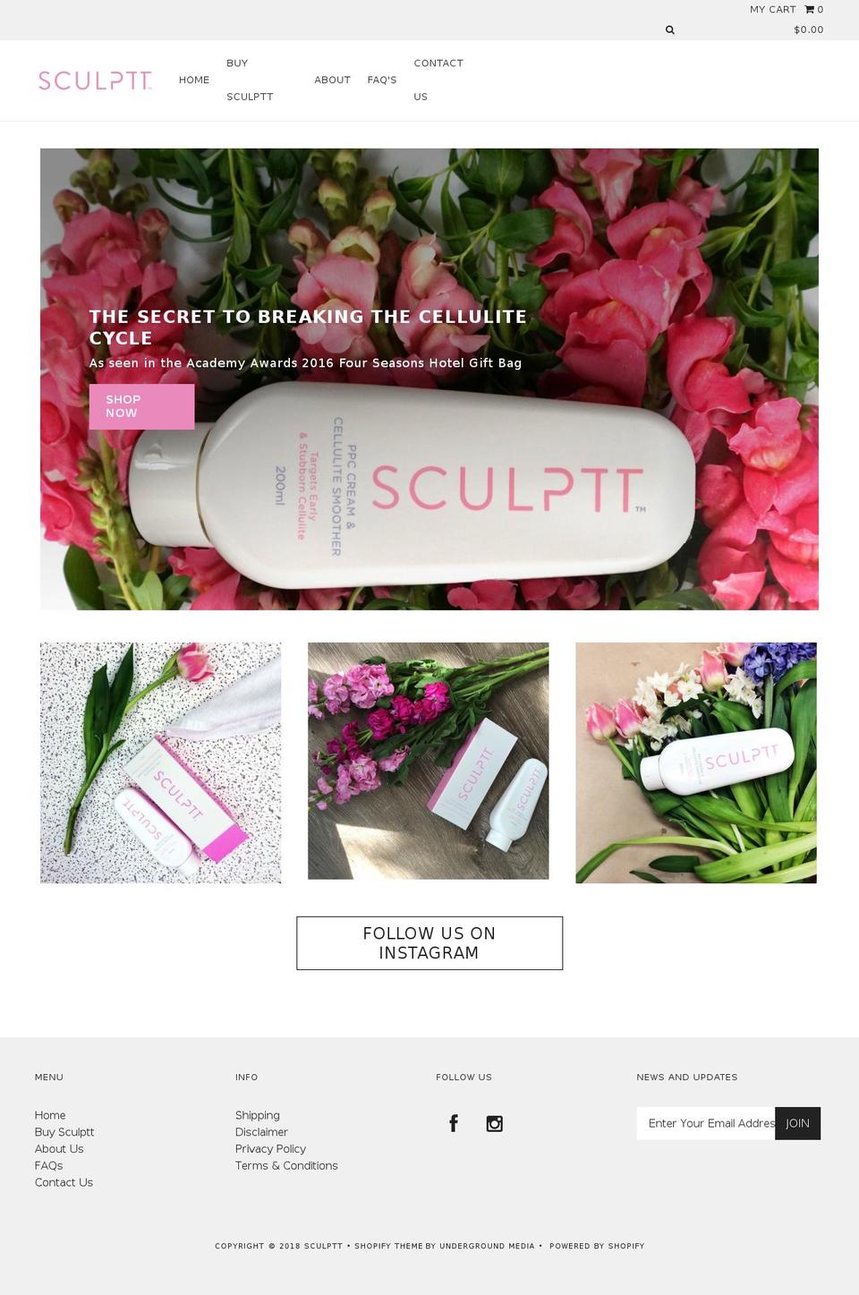 sculptt.com shopify website screenshot