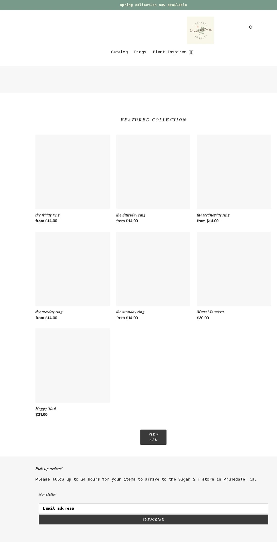 scummygalcrafts.com shopify website screenshot