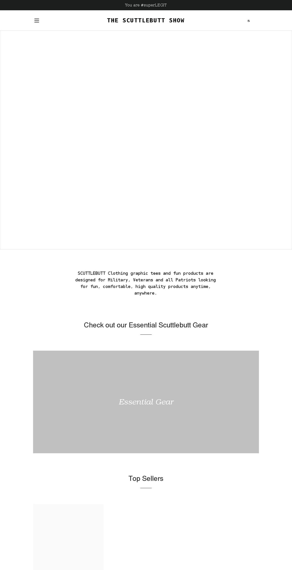 scuttlebuttshow.com shopify website screenshot