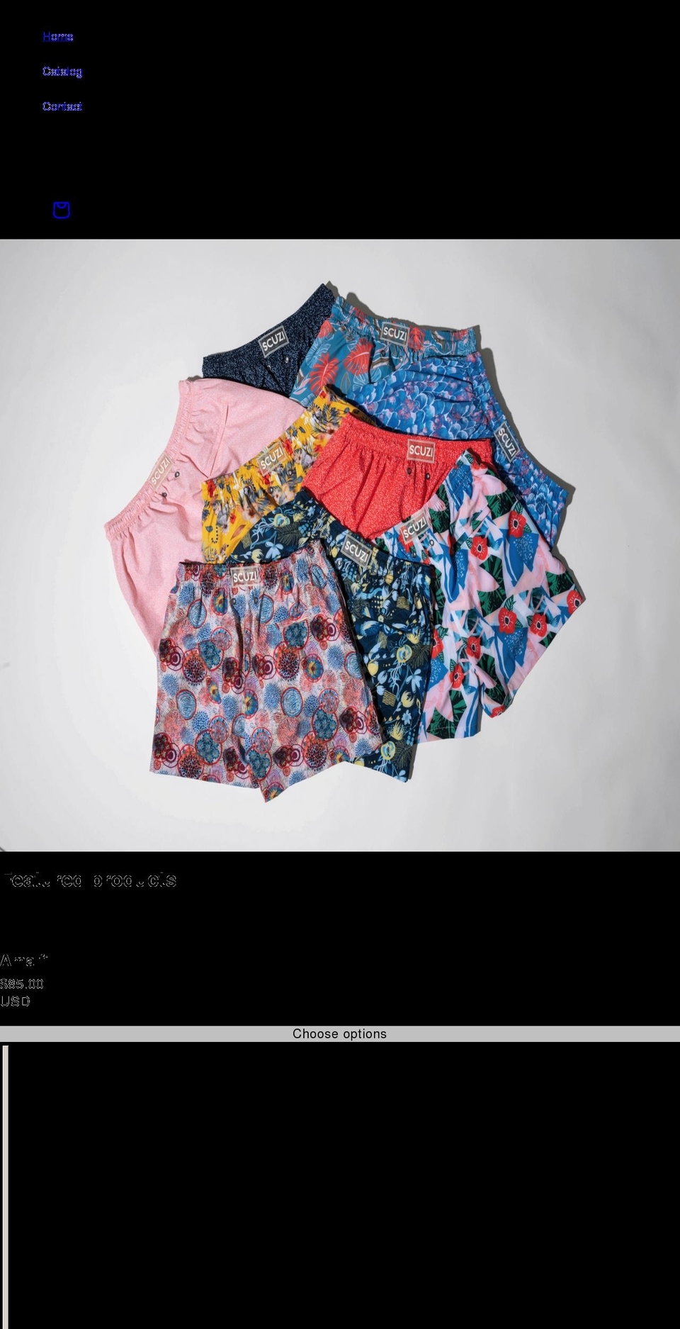 scuziswimwear.com shopify website screenshot