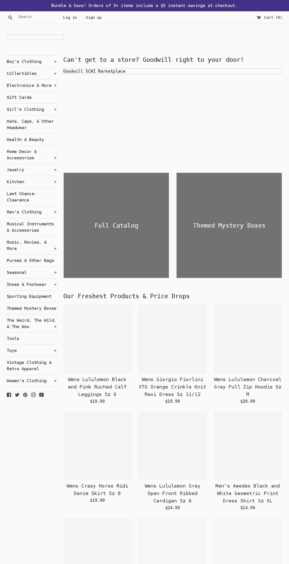 scwi-goodwill-marketplace.myshopify.com shopify website screenshot