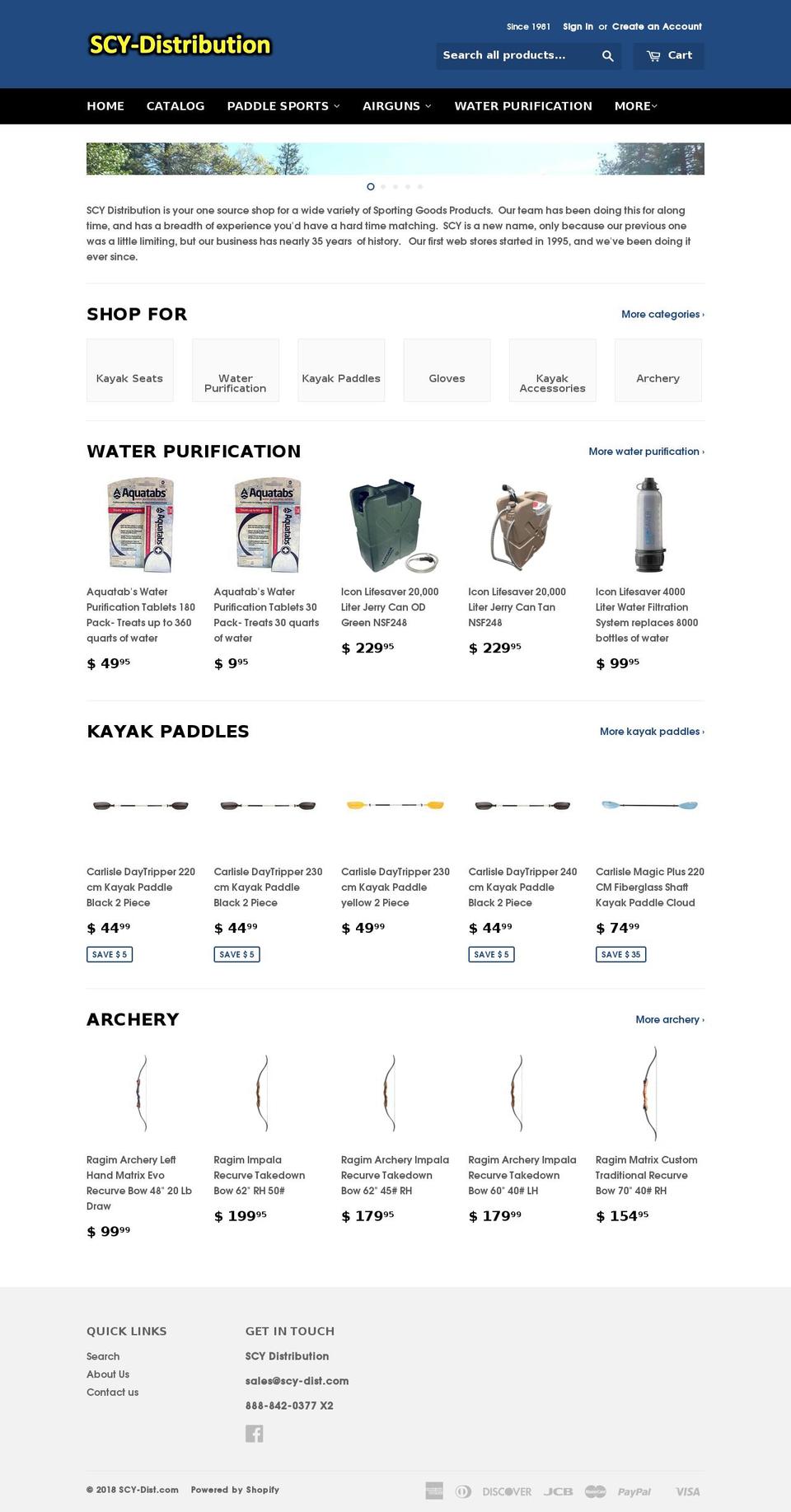 scydist.com — Shopify storefront screenshot