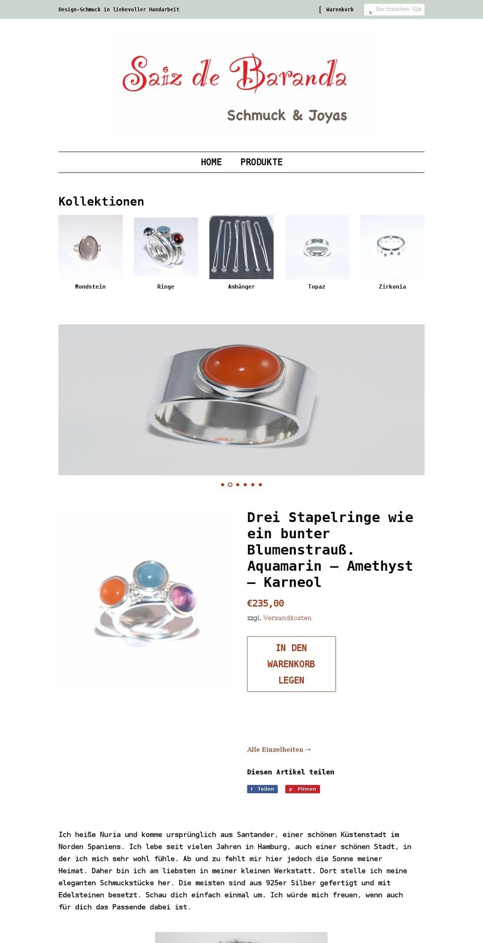 sdb-schmuck.com shopify website screenshot