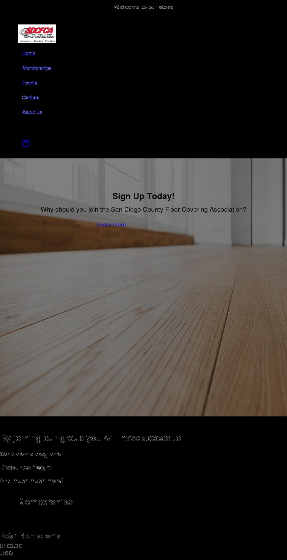 sdcfca.com shopify website screenshot