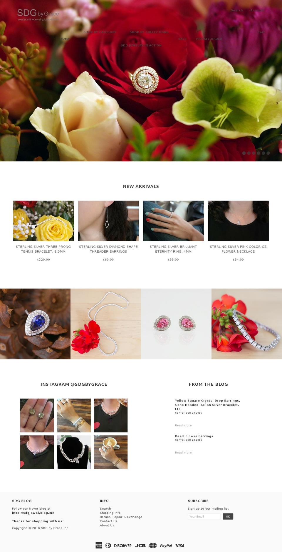 sdgbygrace.com shopify website screenshot