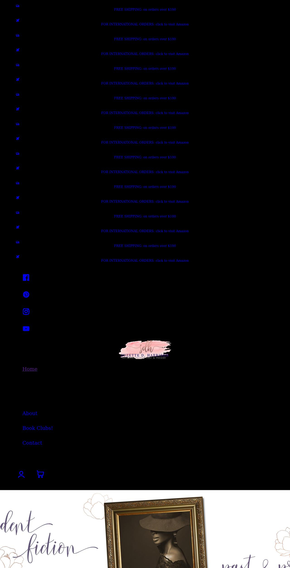 sdhbooks.com shopify website screenshot