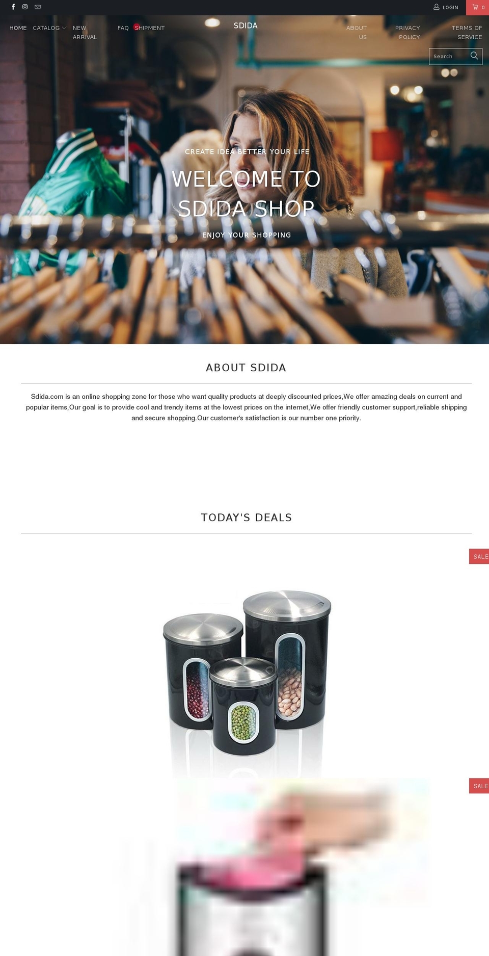 sdida.com shopify website screenshot