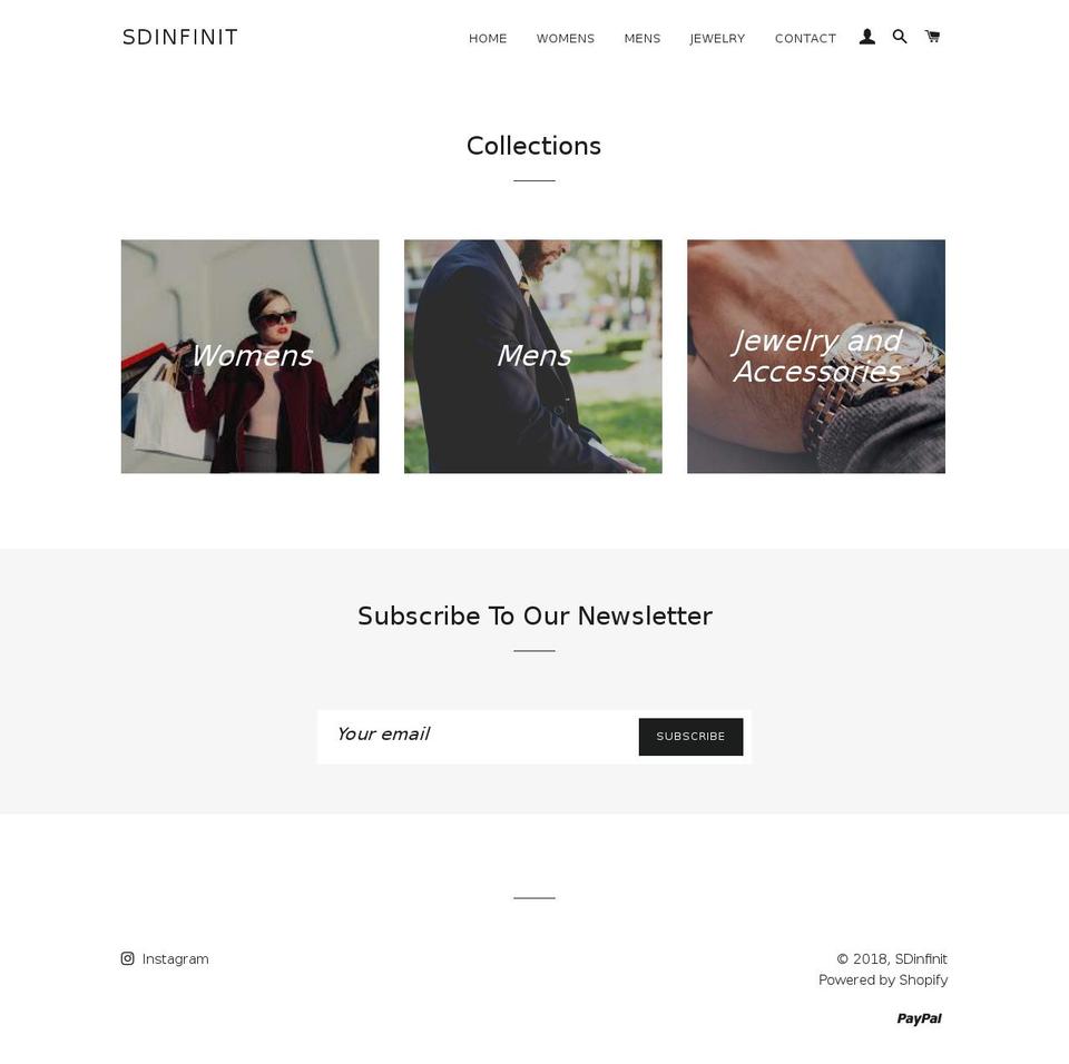 sdinfinity.com — Shopify storefront screenshot