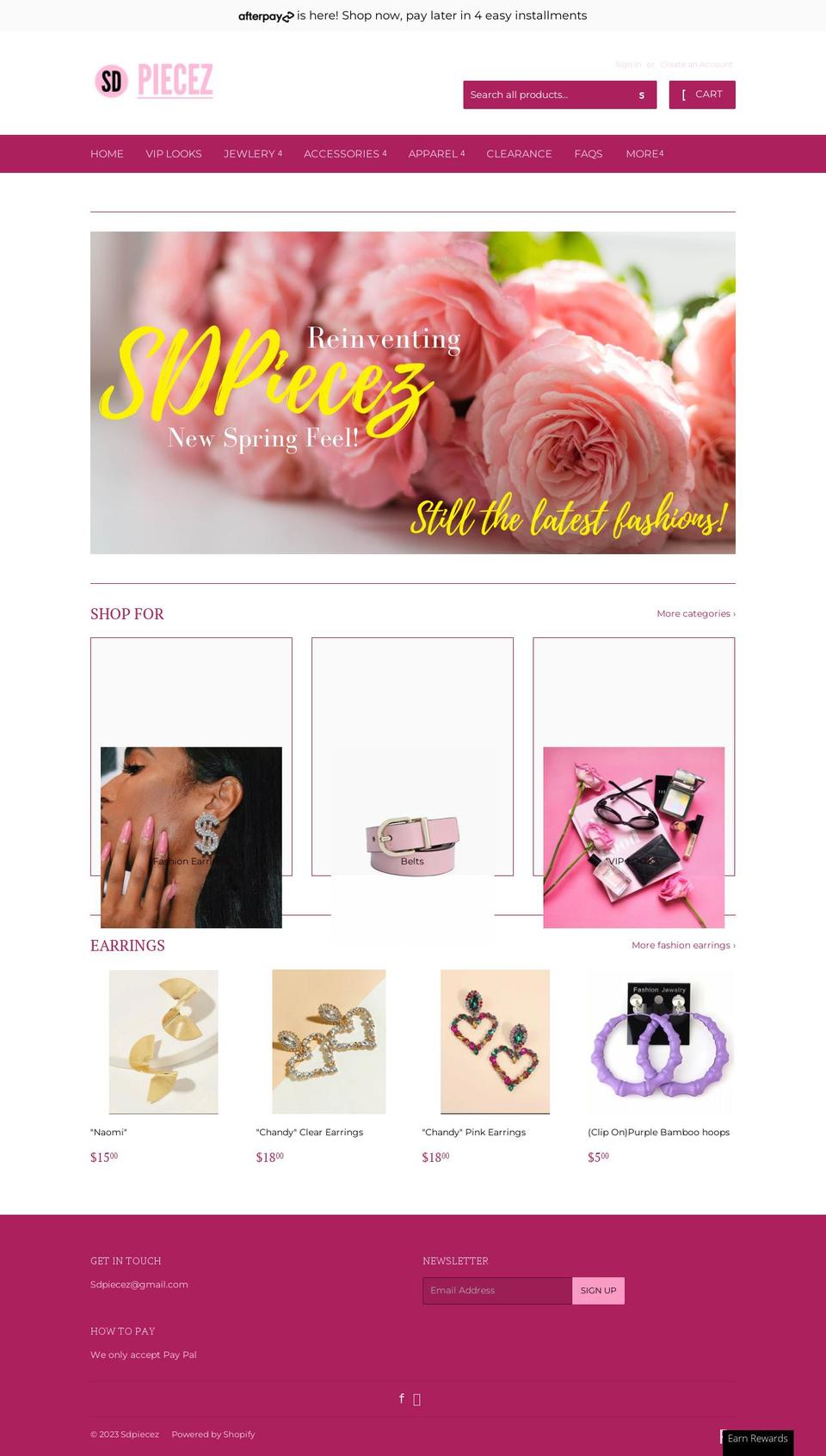 sdpiecez.com — Shopify storefront screenshot
