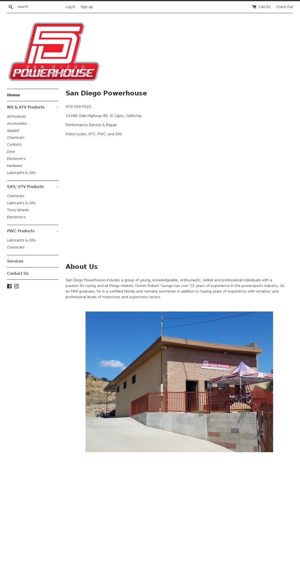 sdpowerhouse.com — Shopify storefront screenshot