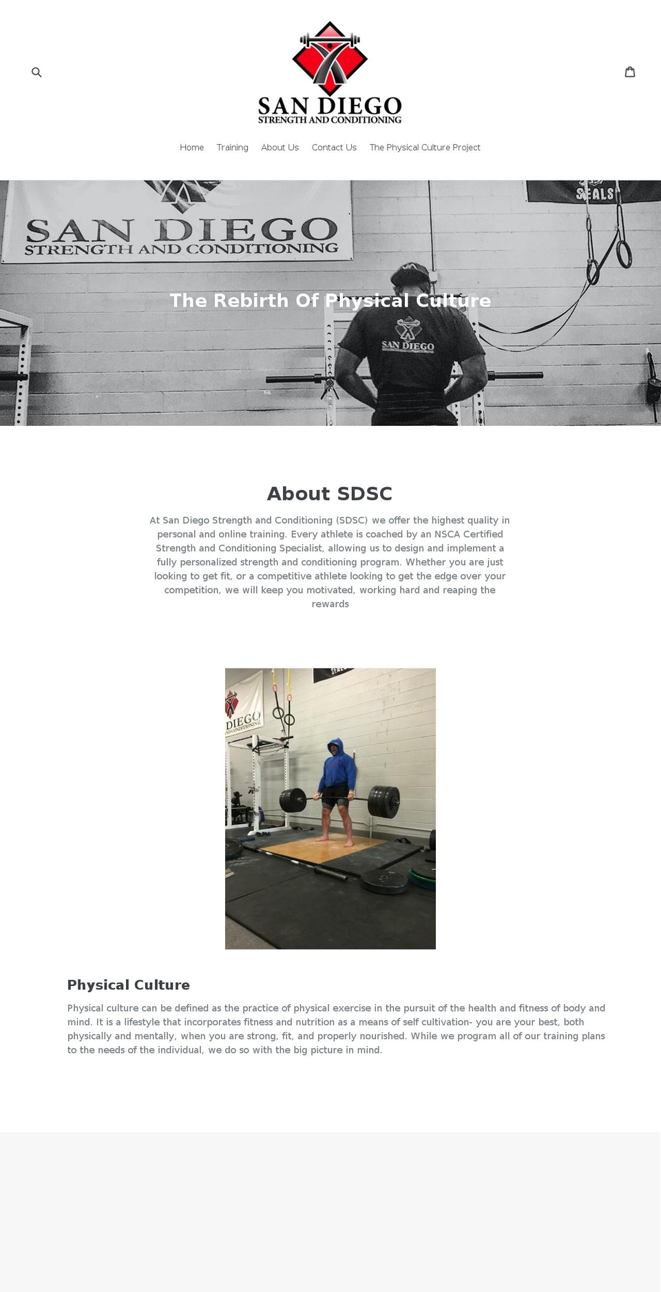 sdsctraining.com — Shopify storefront screenshot