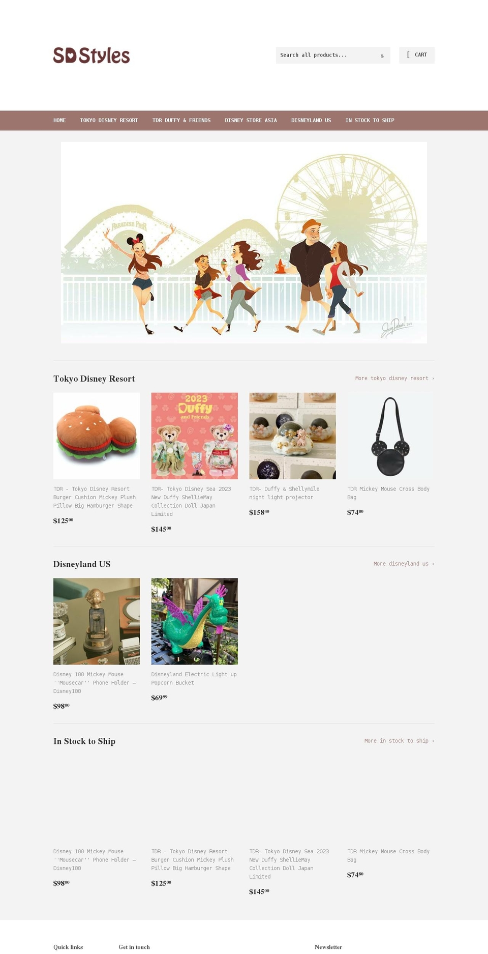 sdstyles.com shopify website screenshot