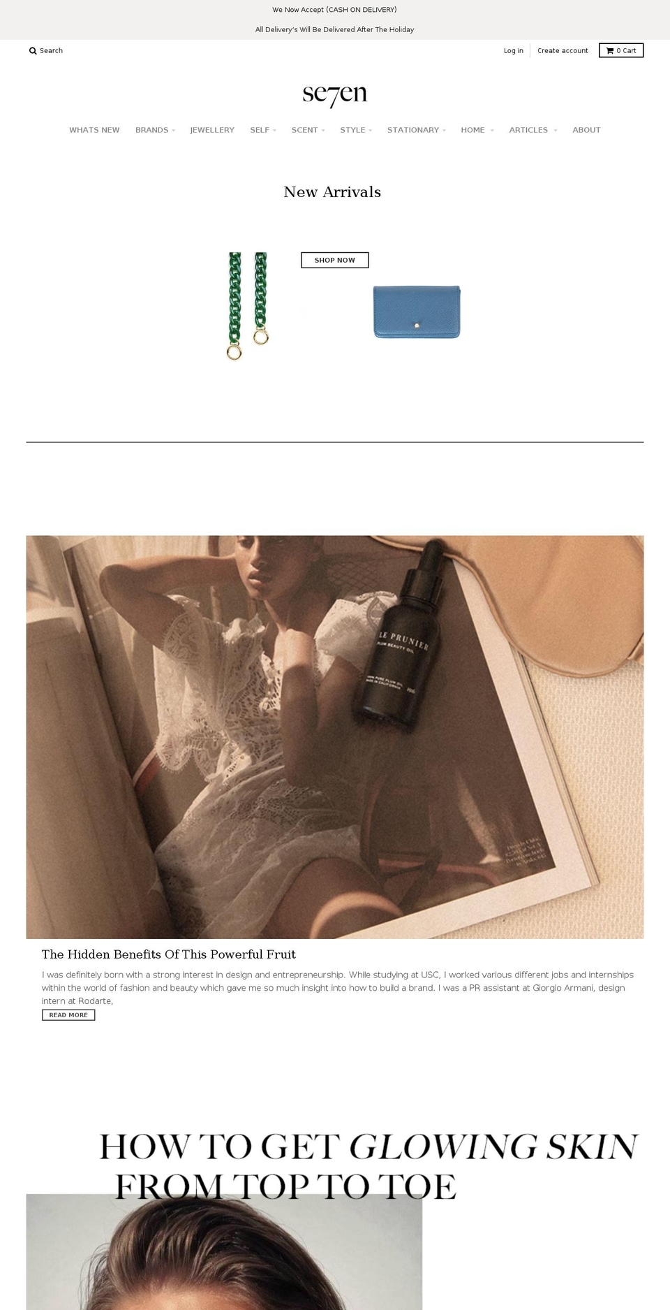 se7enconcept.com shopify website screenshot