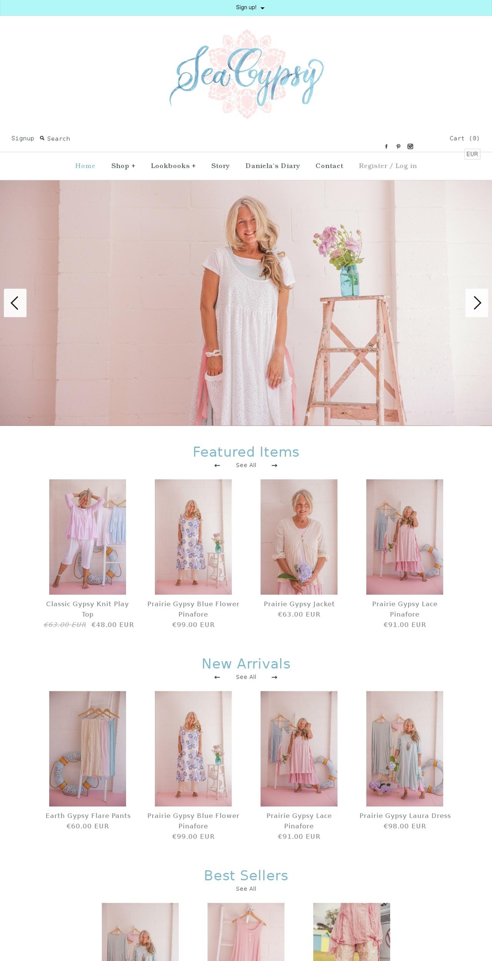 sea-gypsy.com.au shopify website screenshot