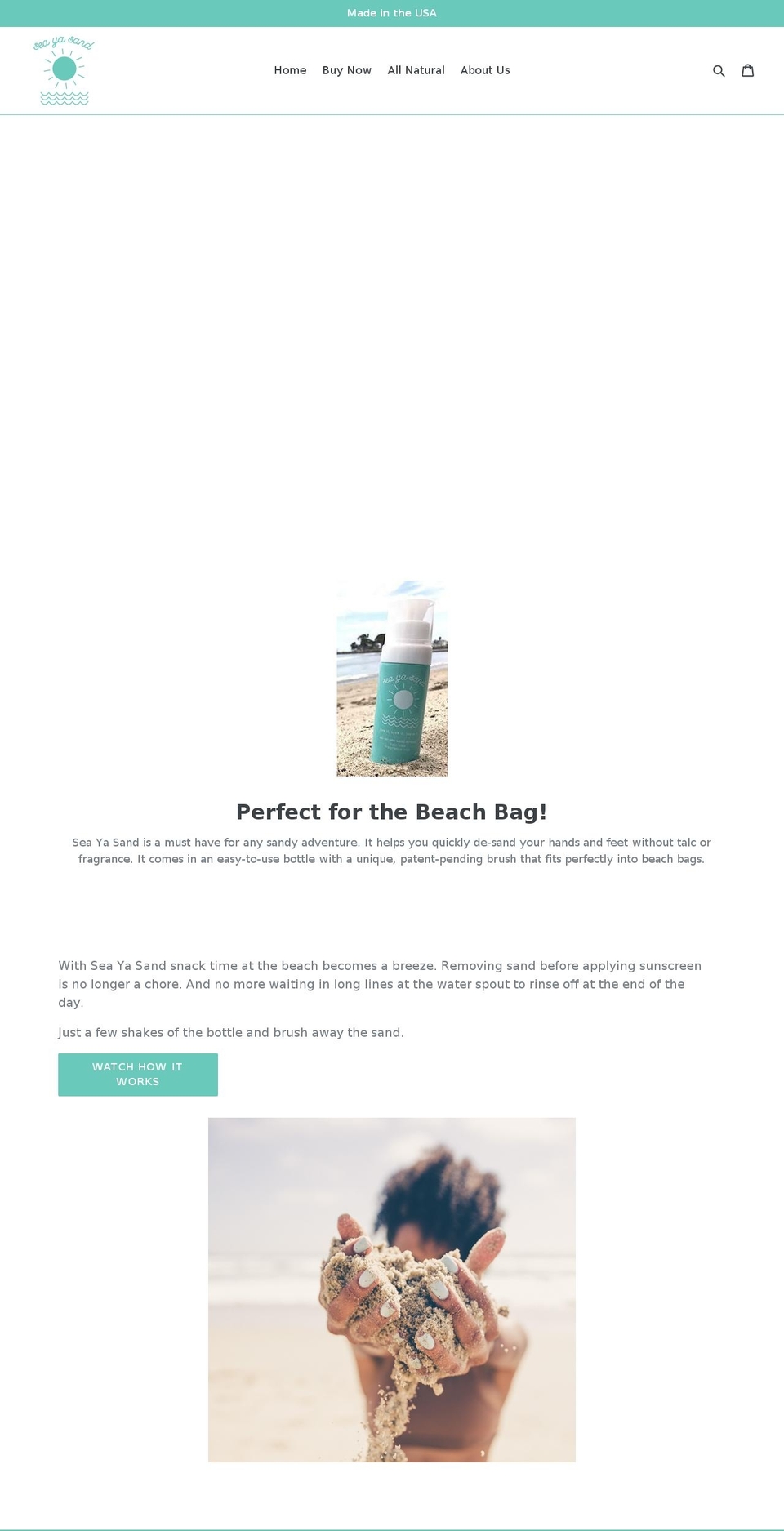 sea-ya-sand.myshopify.com shopify website screenshot