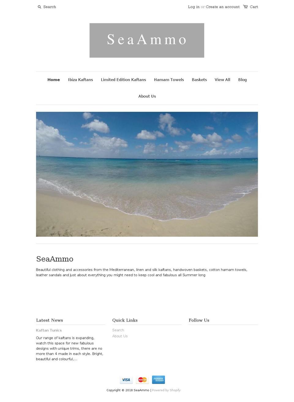seaammo.com — Shopify storefront screenshot
