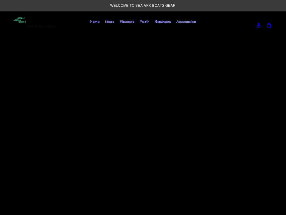 seaarkboatsgear.com shopify website screenshot