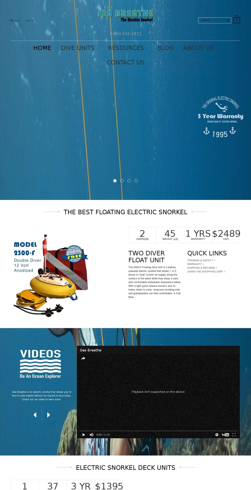 seabreathe.com shopify website screenshot