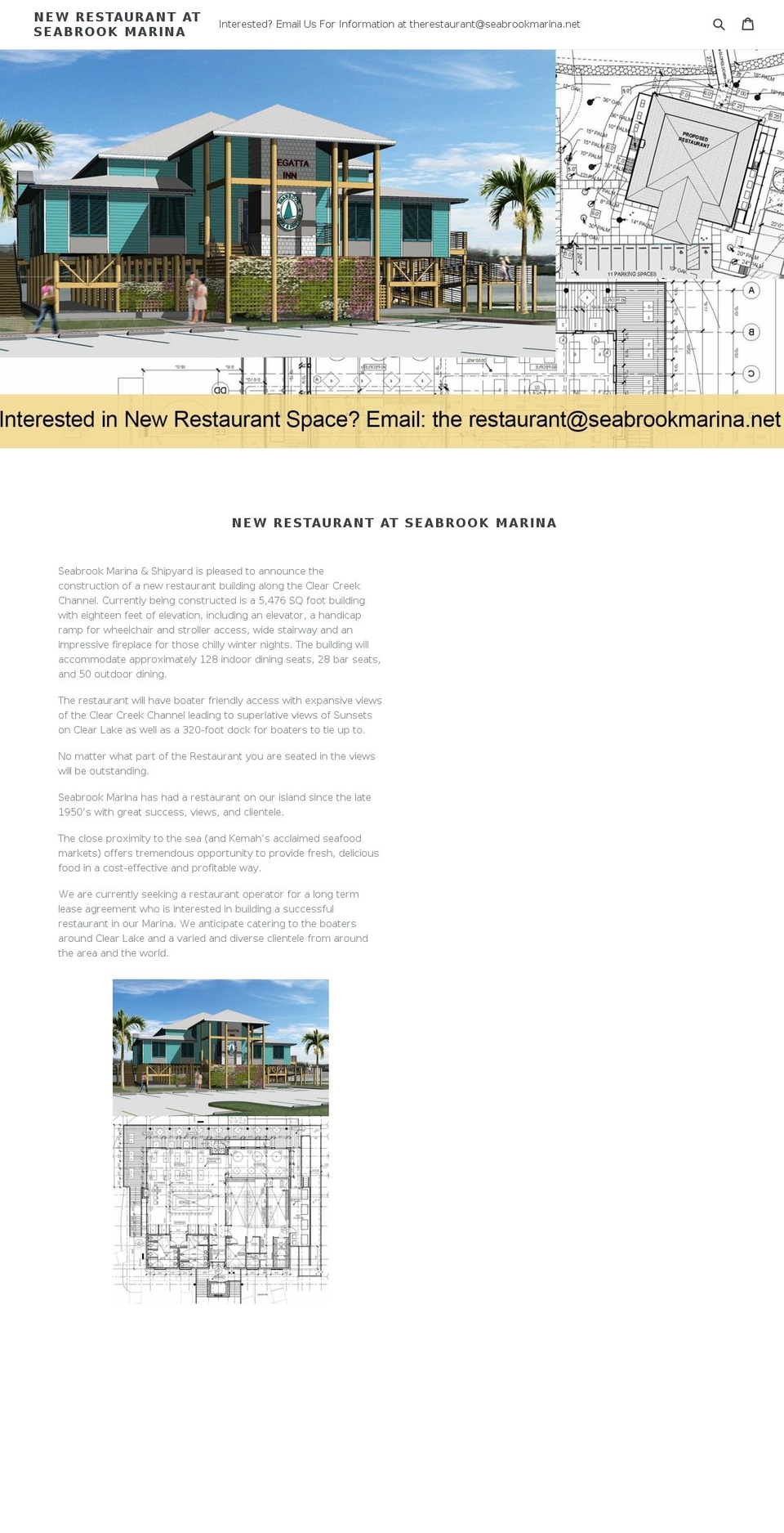 seabrookmarina.net shopify website screenshot