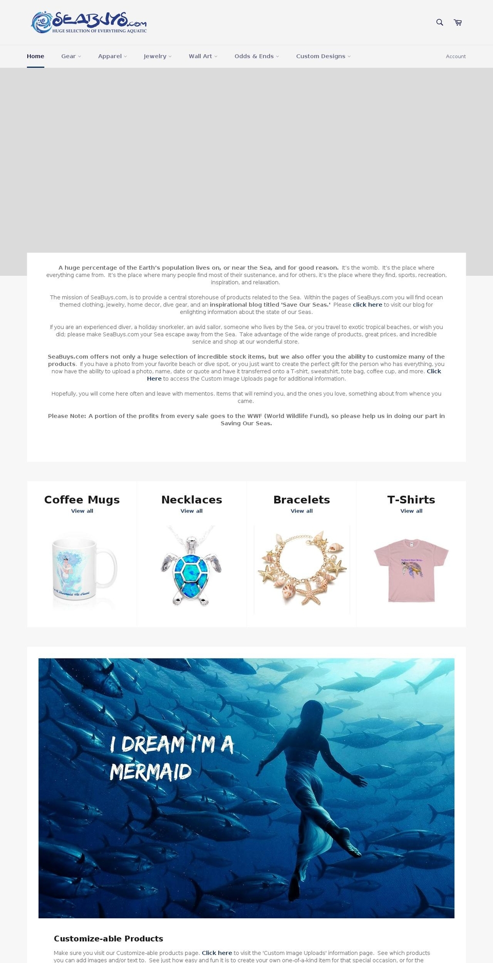 seabuys.com — Shopify storefront screenshot