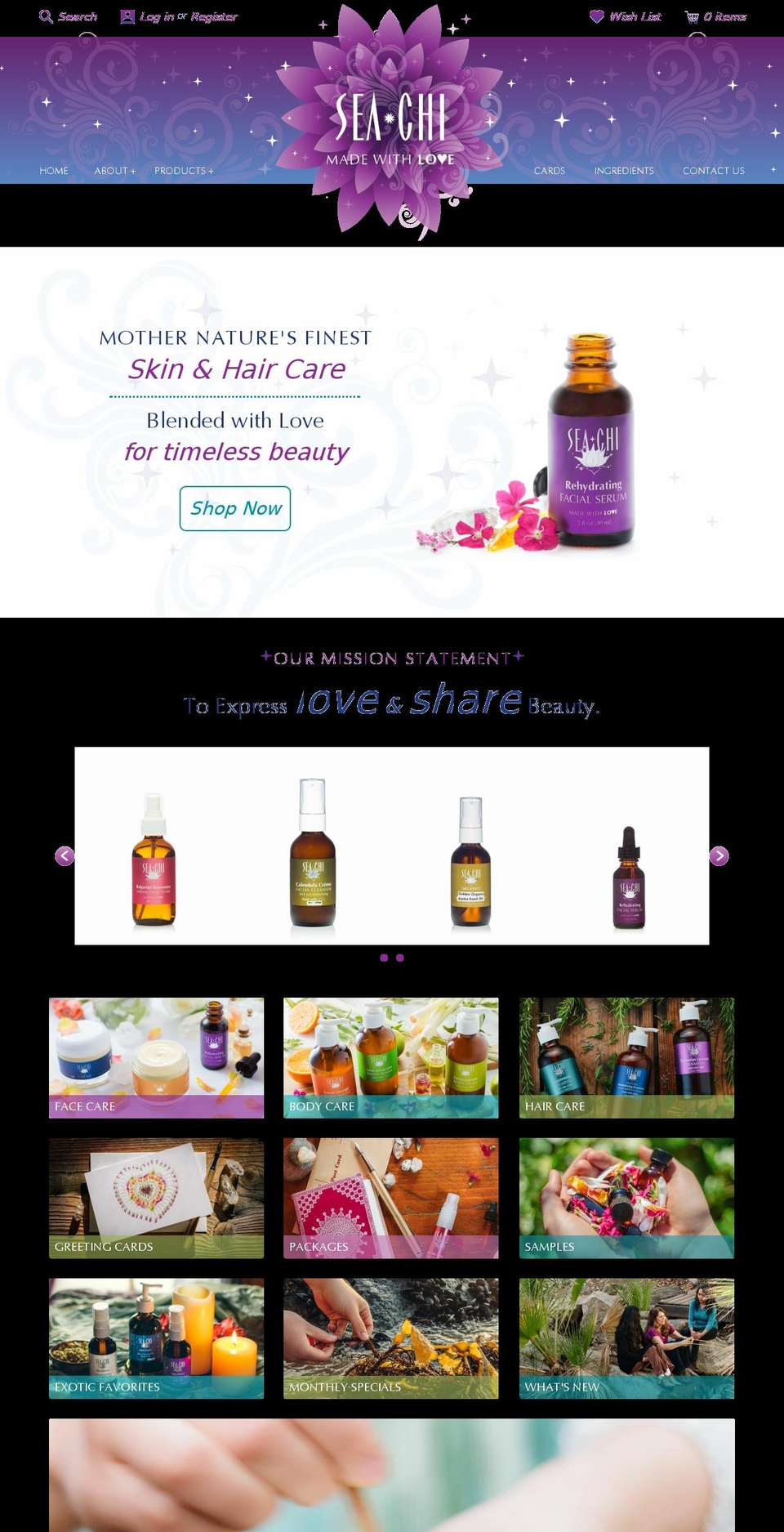 sea-chi Shopify theme site example seachi.com