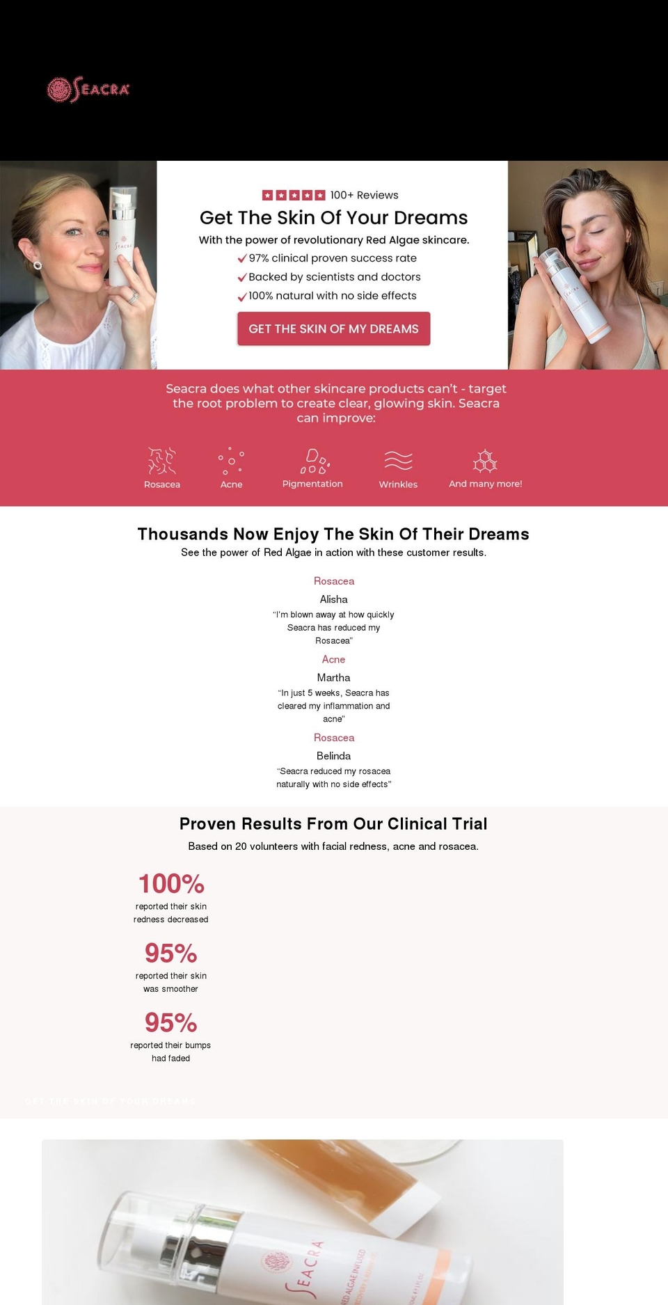 seacra.com shopify website screenshot