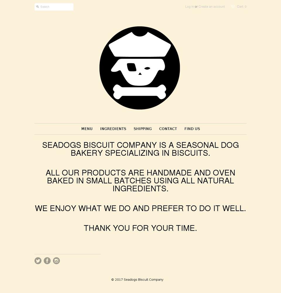 seadogs.co shopify website screenshot