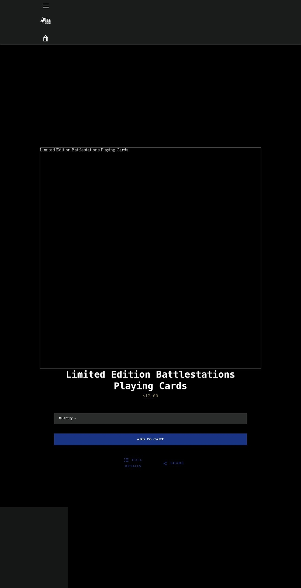 seadogsailorgear.com shopify website screenshot