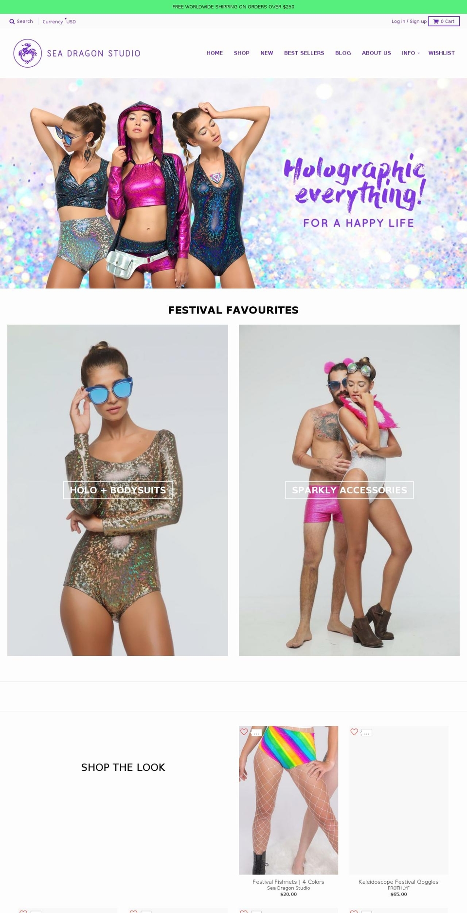 seadragonstudio.com shopify website screenshot