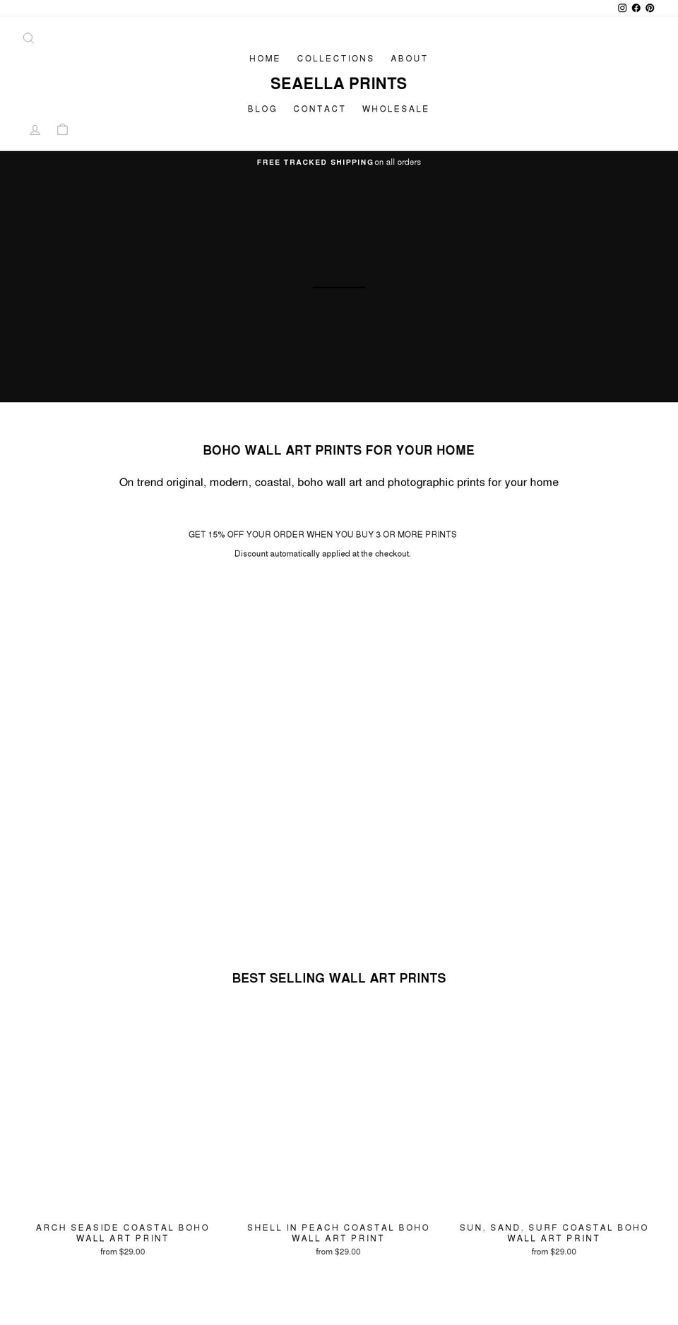seaella.com.au shopify website screenshot