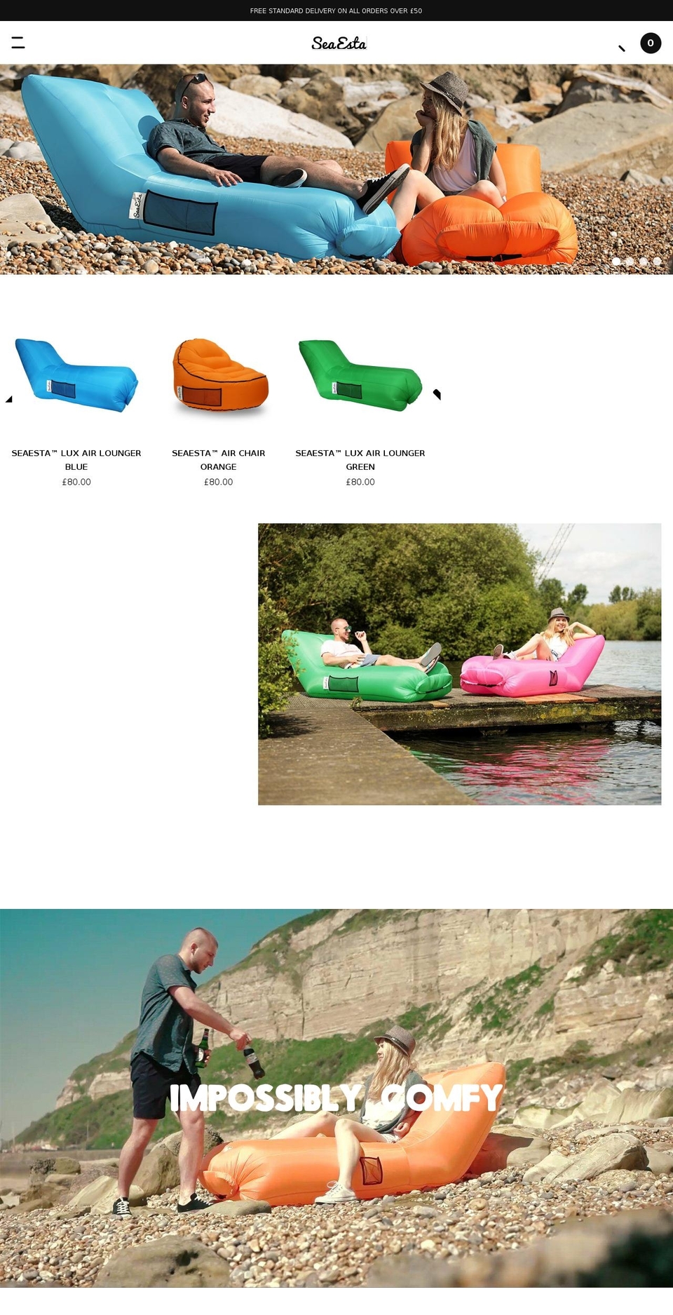 seaestalounger.com shopify website screenshot